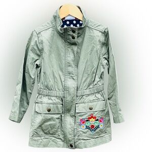 Hanna Andersson twill embroidered jacket